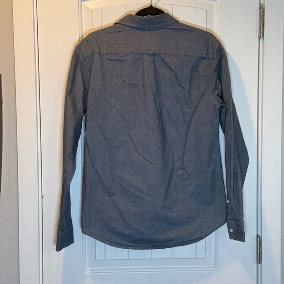 Everlane Uniform Men's Gray Casual Button-Down Shirt Size Small 100% Cotton - Picture 2 of 4